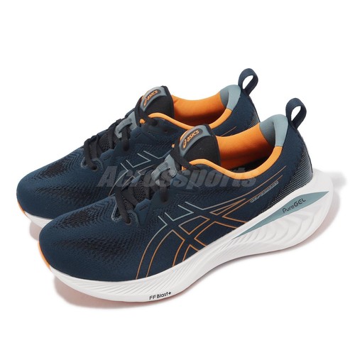 

Мужские кроссовки Asics GEL-Cumulus 25 French Blue Bright Orange 1011B620-407, Серый, Gel-cumulus 25
