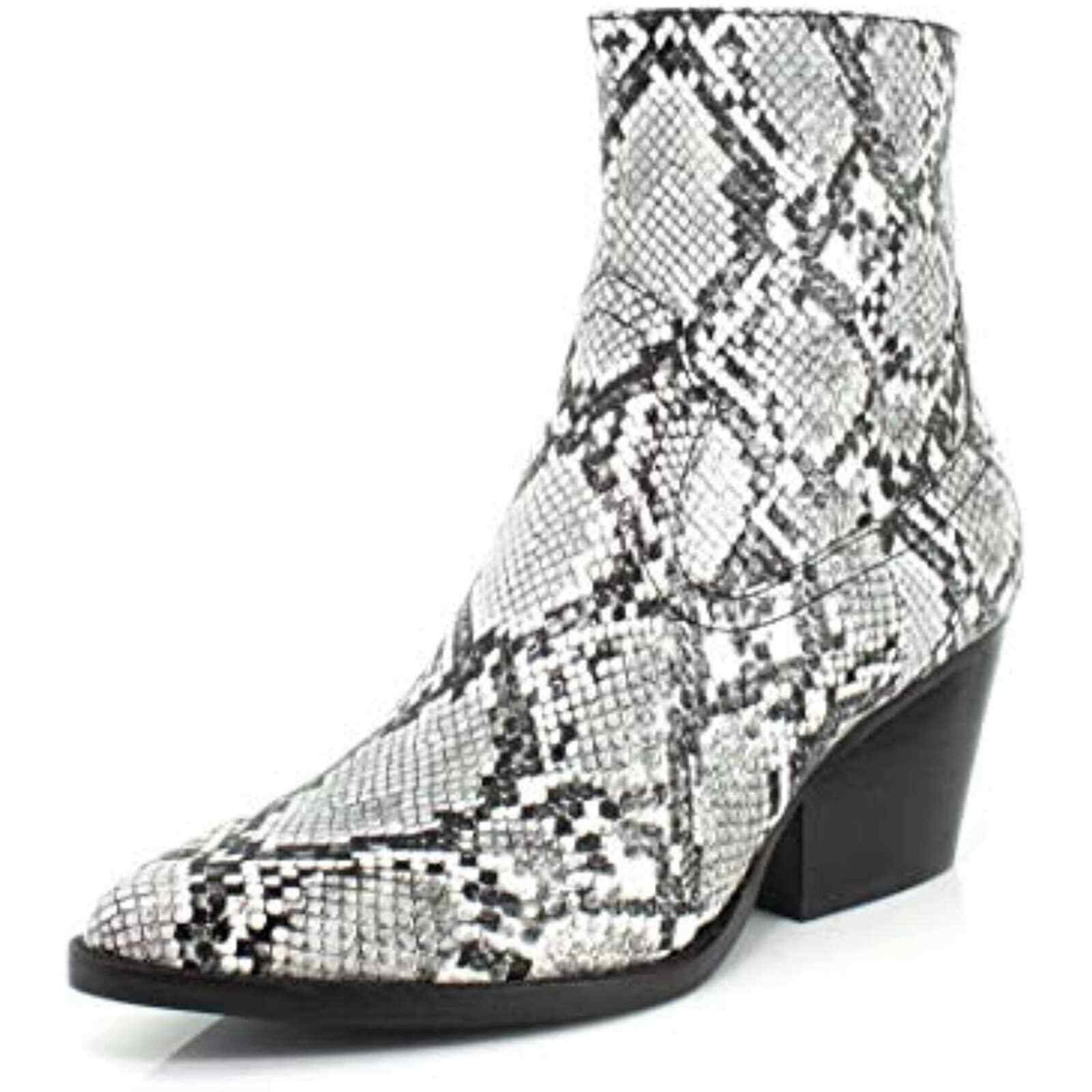 

Женские ботинки Jeffrey Campbell Kelam-2 Grey Snake, 36 евро, США 6, Белый