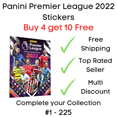 Panini Premier League 2022 Football Stickers #1 - #225 Buy 4 get 10 Free