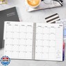 2026 Monthly Planner - Monthly Calendar 2026, 8'' x 10'', PP Cover, Colorful 12 Months Tabs, JAN 2026-DEC 2026, 2025 Planner with 2-Sides Pockets - Black