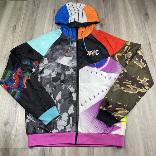 レア⭐︎ NIKE AS M NSW CITY MADE OVERALL Nike Sportswear NSW NYC Windbreaker Jacket Multi-Patch