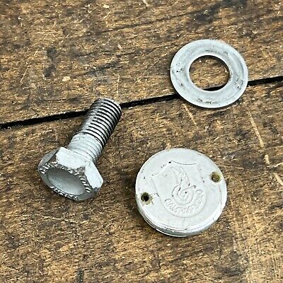 Vintage Campagnolo Dust Cap Crank Bolt 2 Pin Hole Washer Square Taper Bracket