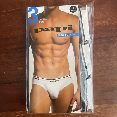 Papi Men's 3-Pack Cotton Stretch Brief - Underwear