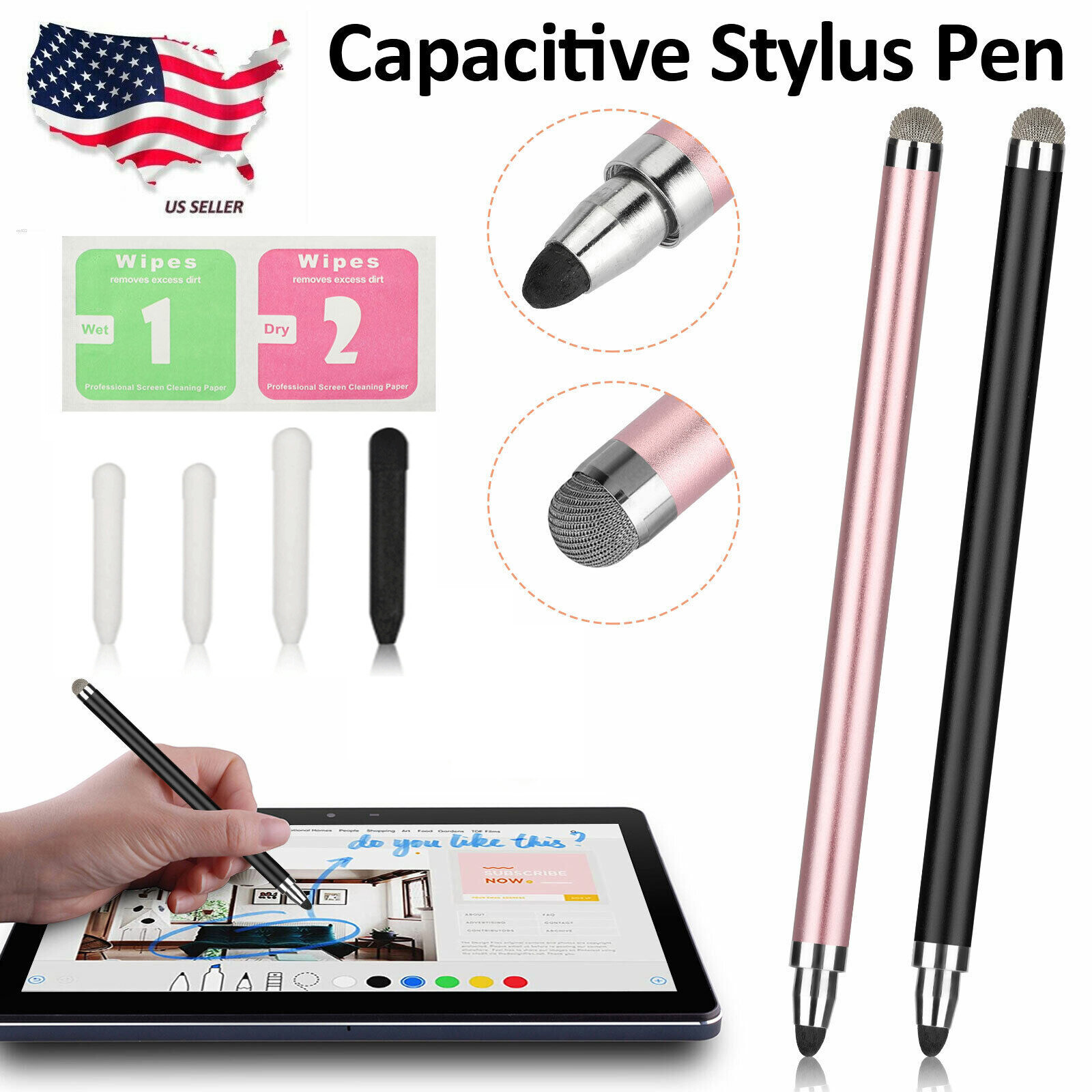 Stylus For Iphone Samsung Galaxy Tablet Cell Phone Ipad Pen Touch Screen