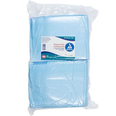 Dynarex Disposable Underpads 23'' x 36'' (45g) Waterproof Pad 50 Pieces - MS-87401
