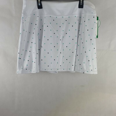 Perry Ellis Grand Slam Performance White Skort Size Large WP-207 Pickleball