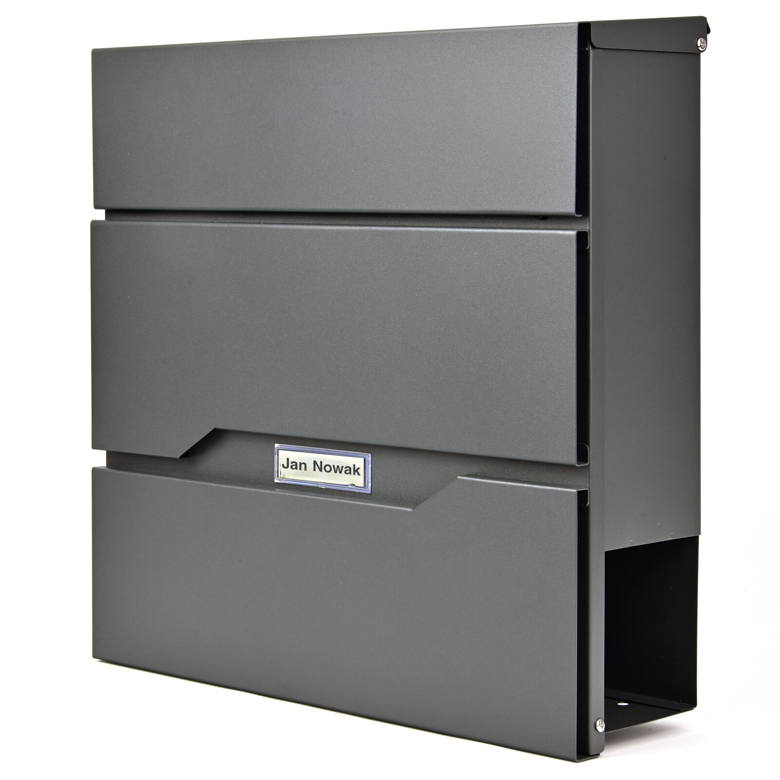 VERDA Briefkasten Postkasten Wandbriefkasten Zeitungsrolle Anthrazit SN3673
