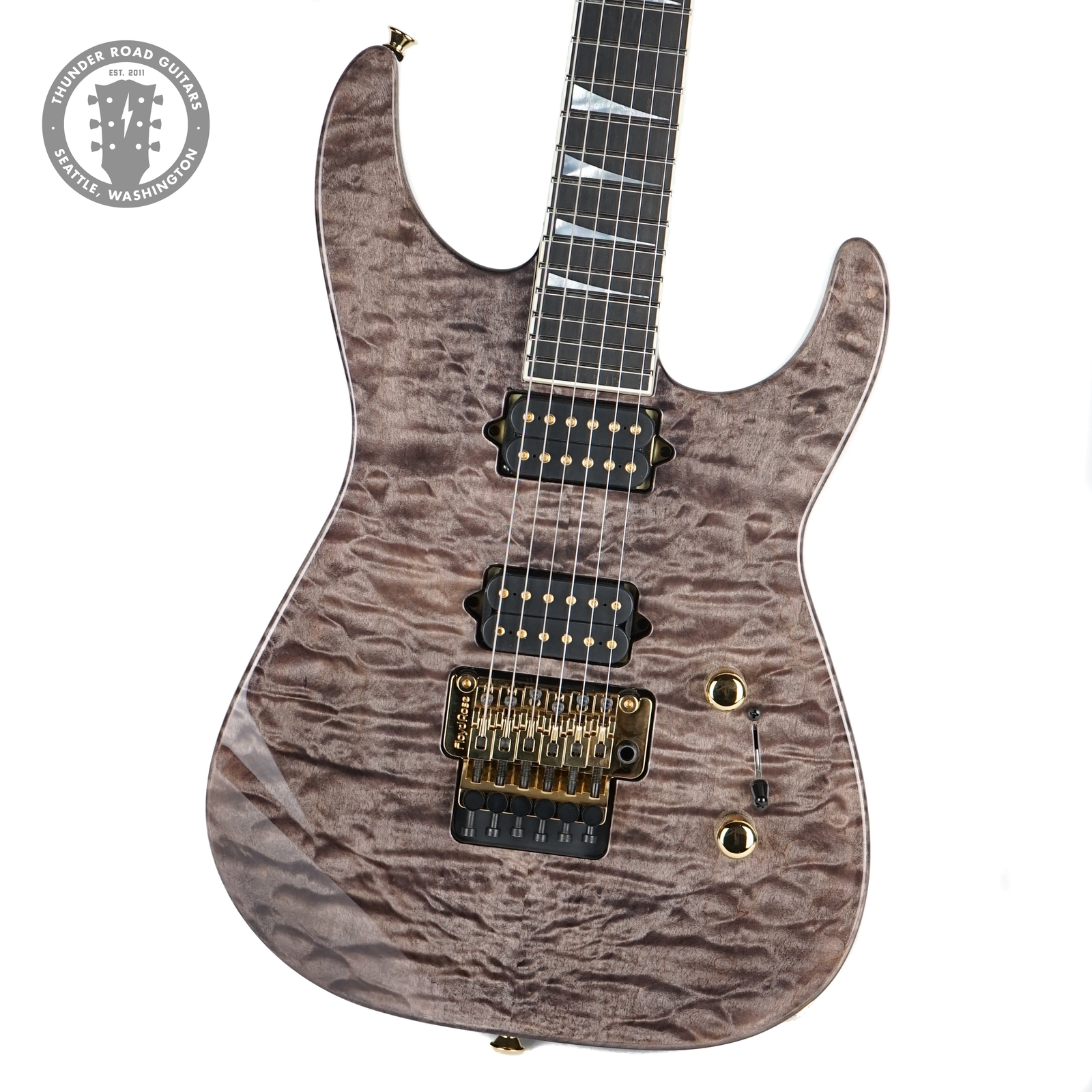 2024 Jackson Custom Shop Soloist 2H Trans Black Namm Special
