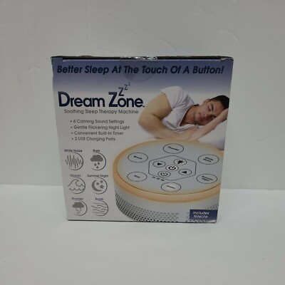 Dream Zone Soothing Sleep Therapy Machine Better Sleep At The Touch A Button NIB