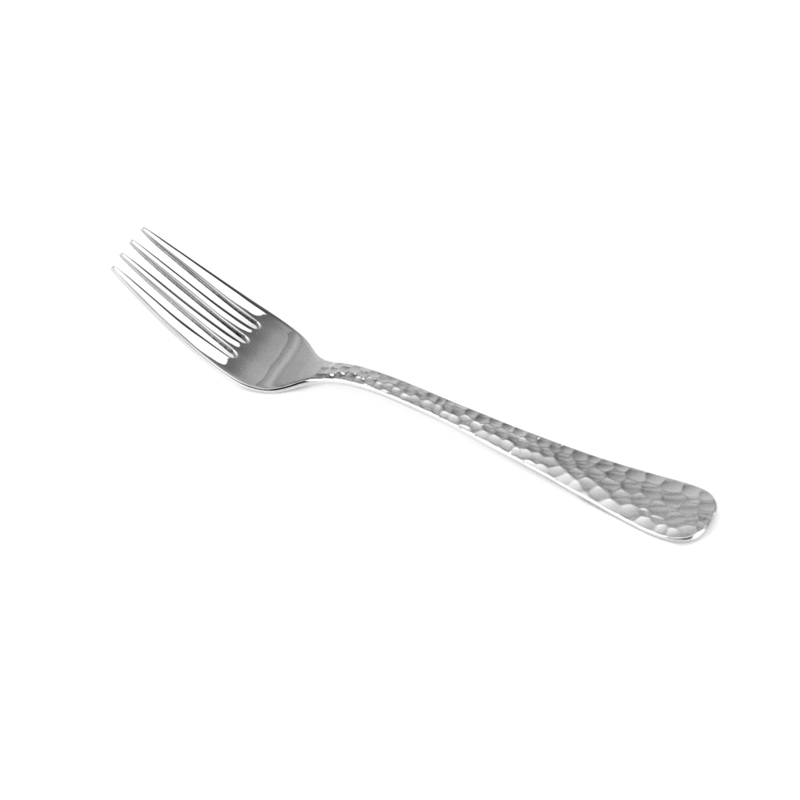 Solex Lena Besteckset 6 Stück Dessertgabel Hammerschlagoptik Edelstahl