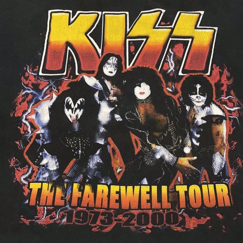 KISS Farewell Tour Tシャツ Lサイズ KISS THE FAREWELL TOUR 2001 IN JAPAN Print T-Shirt Black