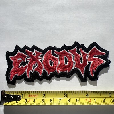 EXODUS LOGO SHAPED EMBROIDERED PATCH