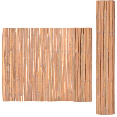 400cm Sichtschutz aus Bambus Holz Zaun Gartenzaun Windschutz Sichtschutzmatte