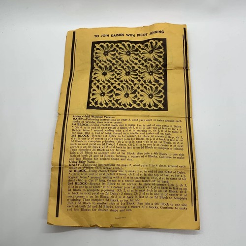 Vintage CRAZY DAISY WINDER Crafting Tool Replacement Instructions Only