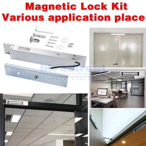 DC12V 280kg/600Lbs Electric Magnetic Lock Holding Force Electromagnet Lock