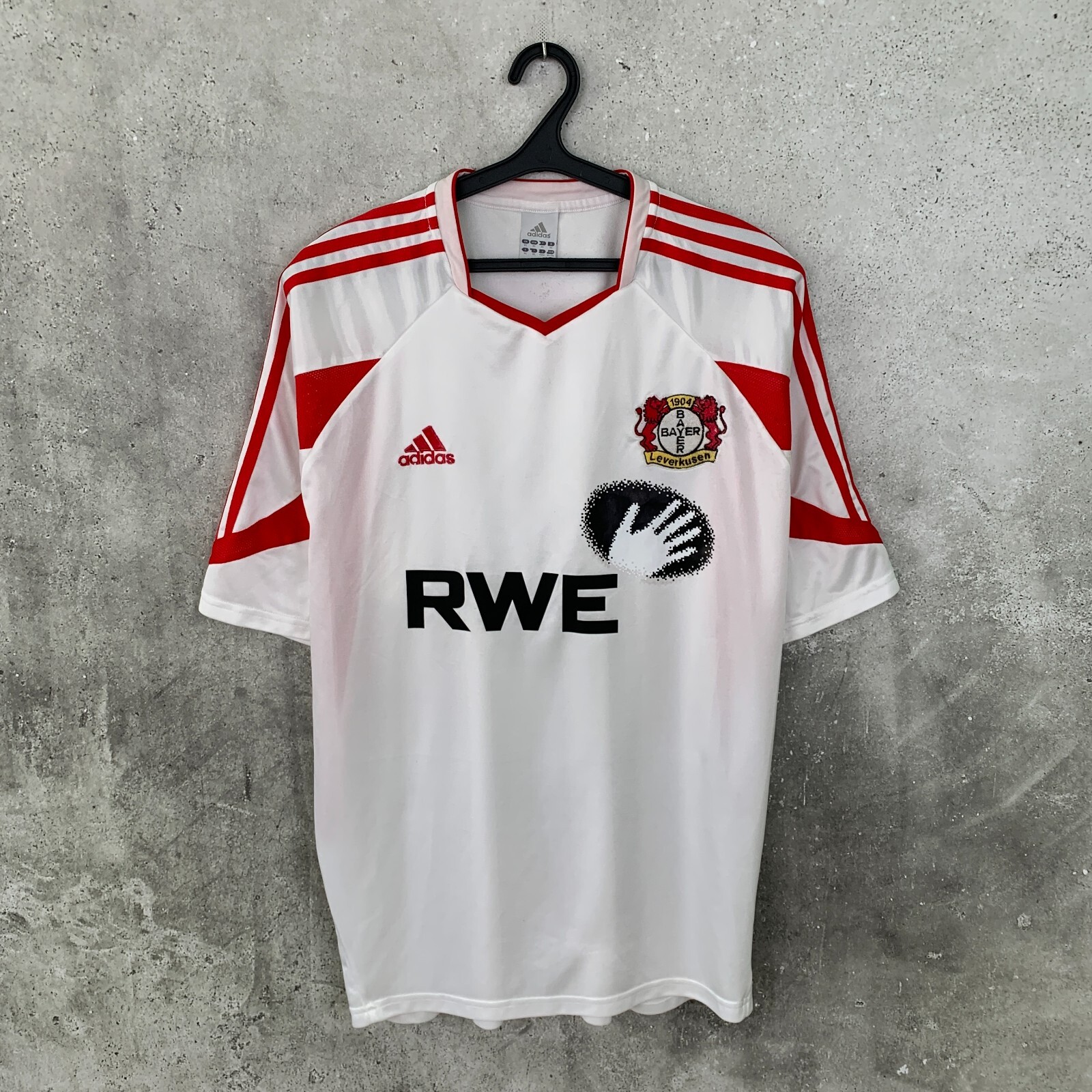 BAYER 04 LEVERKUSEN 2003 2004 2005 AWAY FOOTBALL SHIRT ADIDAS