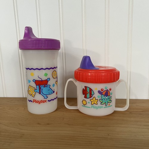 S Toddler Cup Mice Fish Handles Valves