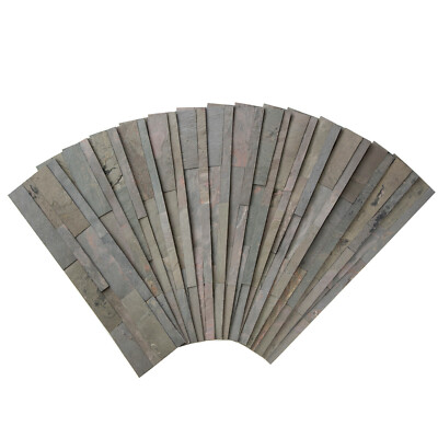 Aspect Peel and Stick Raised Stone Overlay Kitchen 15 sq ft Backsplash Kit