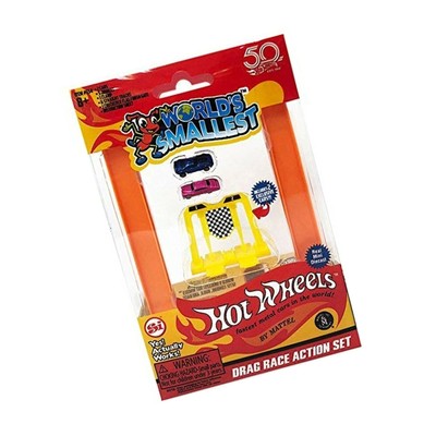 Worlds Smallest Hot Wheels Mini World Drag Race Action Set ... - FREE 2 Day Ship
