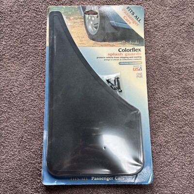 Vintage Groboski Passenger Car Colorflex Splash Guards Pair 7 1/2''x13'' Fits Most