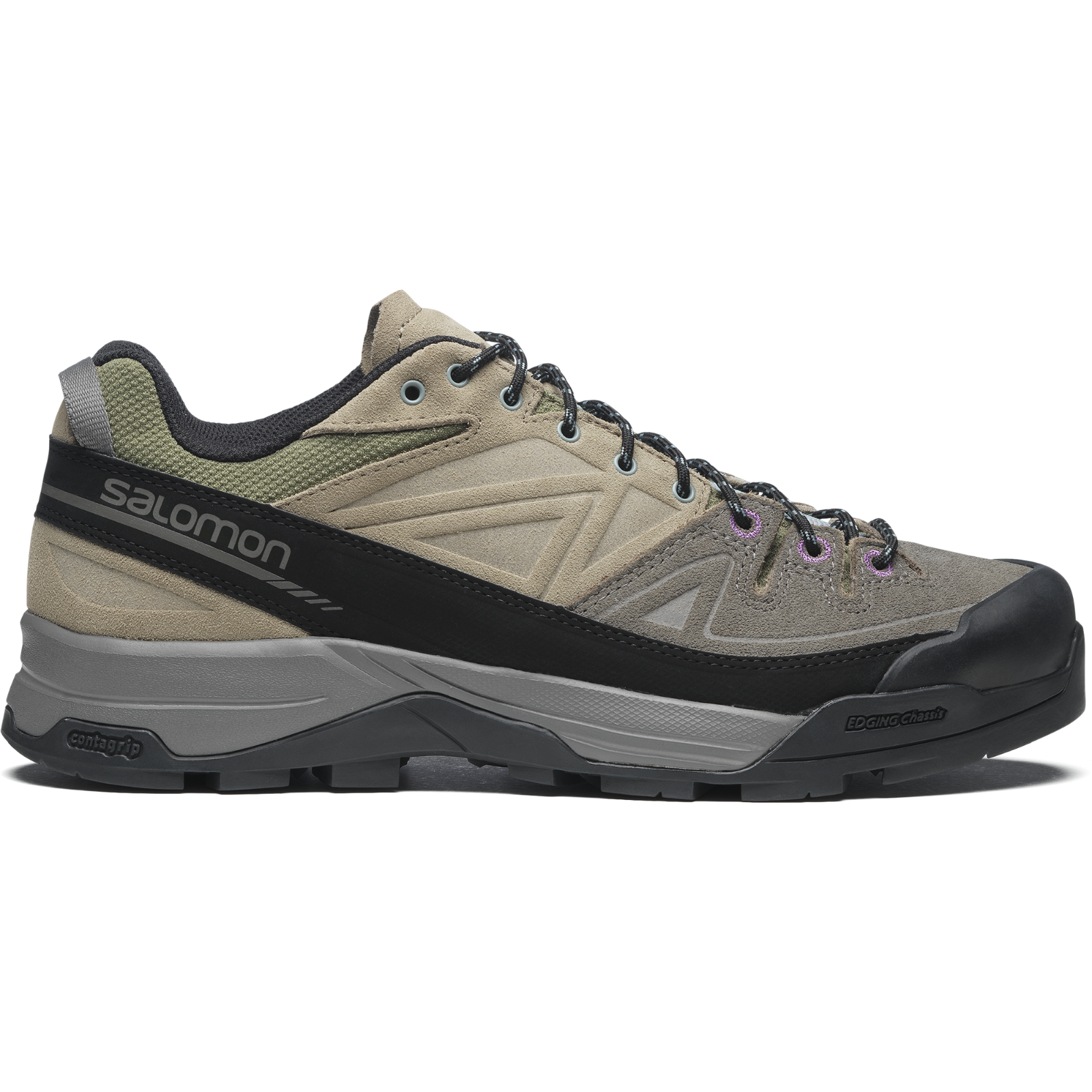靴 SALOMON X-ALP LTR L47431300 Salomon X-ALP - Pewter Vintage Khaki Black - L47431300