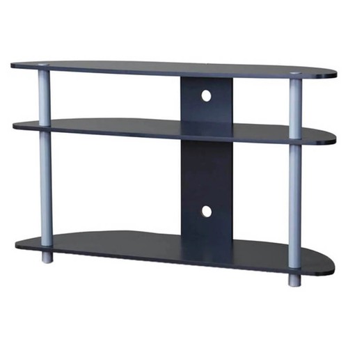 Baxton Studio Orbit TV Stand - Black/Silver
