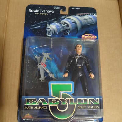 Previews Exclusive Babylon 5 - Susan Ivanova w/ Starfury action figure 1997