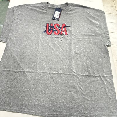 Reebok Sport Classic Olympic USA Grey T Shirt 2XL XXL