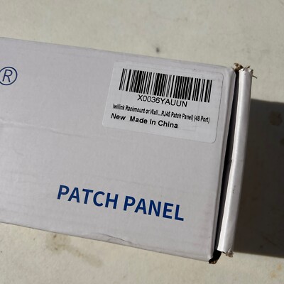 iwillink Rack / Wall Mount 48 Port 19in Shielded RJ45 Patch Panel Cat6