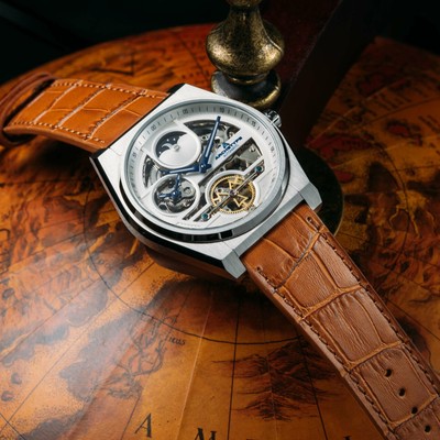 Pre-owned Archetype Rogue Automatic Silver Tan White