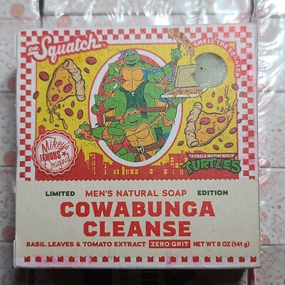 Dr Squatch Soap Cowabunga Cleanse TMNT Limited Edition Zero Grit