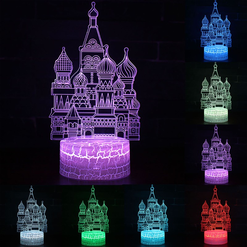 Castle LED Nachtlicht Nachtlampe Tischlampe Nachttischlampe Lampen für Kinder