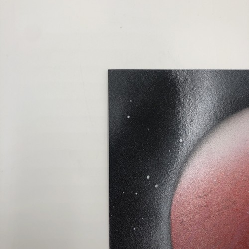 (Brand-New) Space Spray Paint Art Original Signed Poster-board