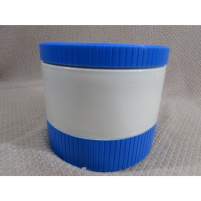 Vintage Aladdin Thermos Jar Insulated Bowl Container Blue #7000 Soup Freezer Lid