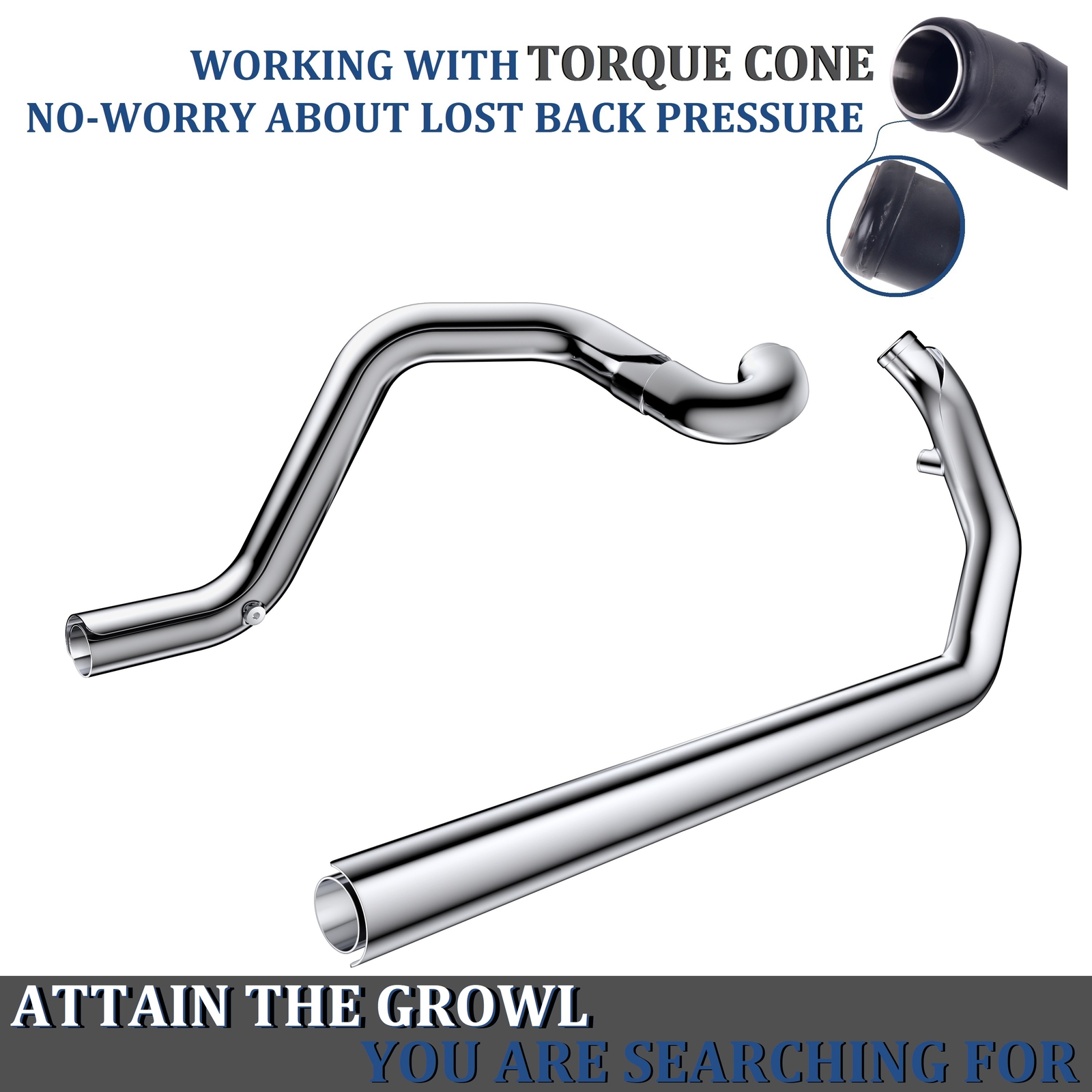 Exhaust Headers for Harley 1995-2016 Touring, for Road King, Electra Glide Model