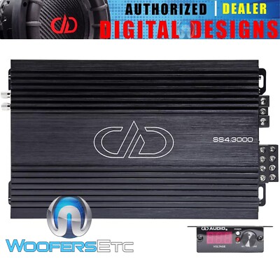 DD AUDIO SS4.3000 4-CHANNEL 3000W RMS COMPONENT SPEAKERS TWEETERS AMPLIFIER NEW