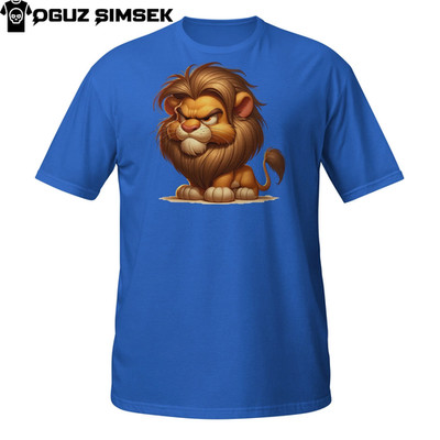 Grumpy Lion T-Shirt - Funny Angry Cartoon Jungle King Graphic Tee