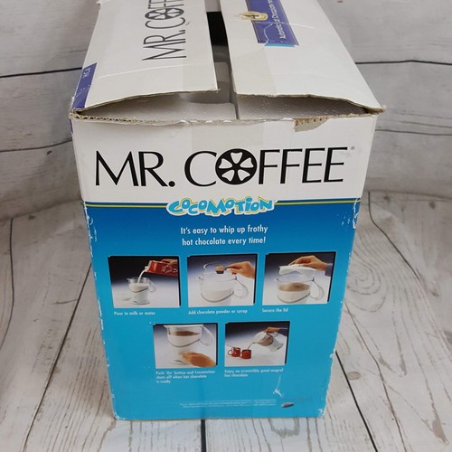 New Mr. Coffee COCOMOTION Hot Chocolate Cocoa Maker With Bonus Mugs Open Box