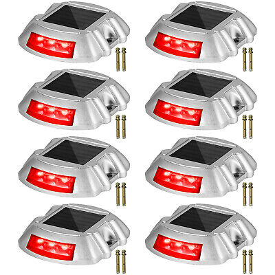 Red Solar Dock Deck Lights For Outdoor, Ip68
