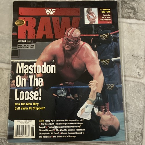 WWF RAW MAGAZINE Premiere Issue RARE WRESTLEMANIA XII w