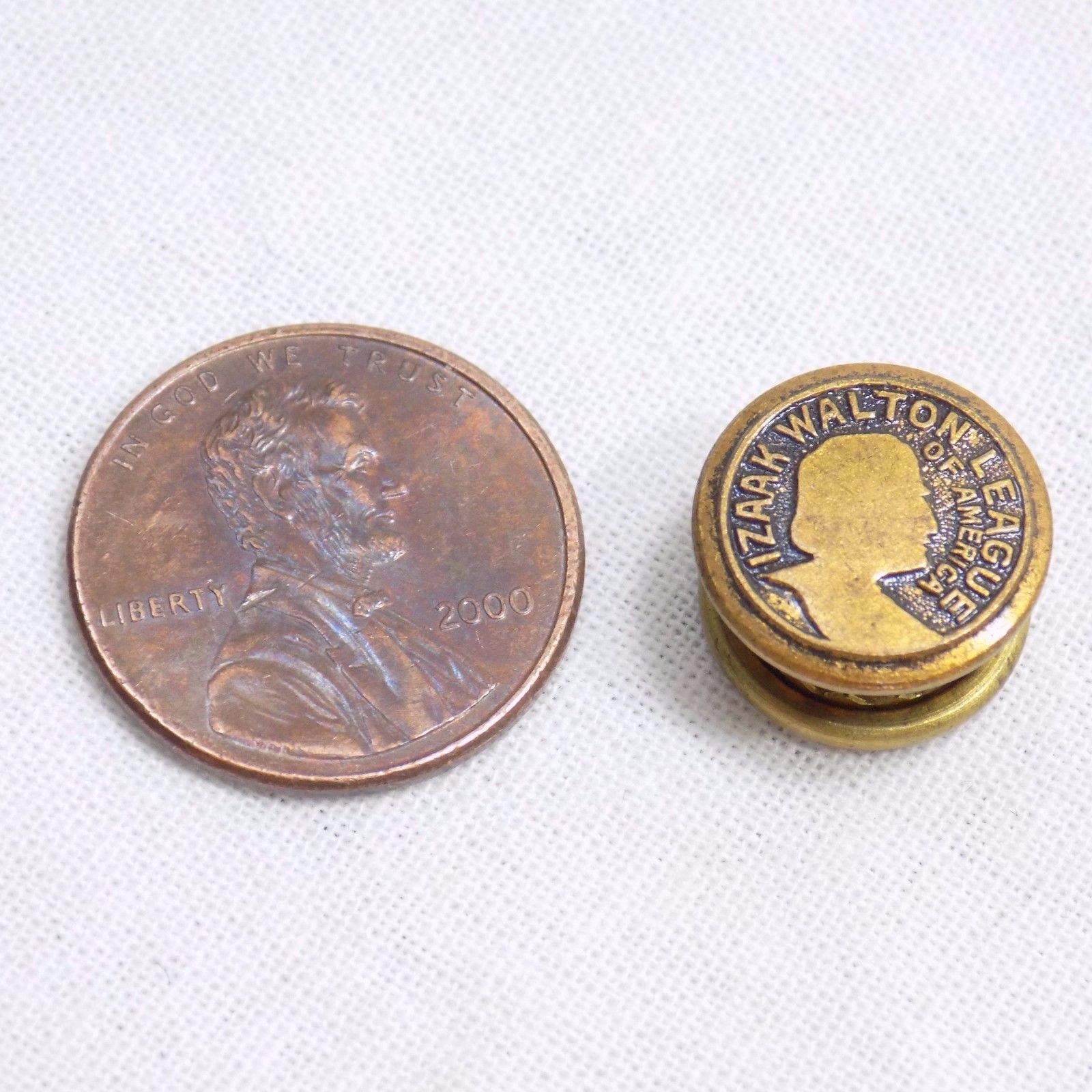 Izaak Walton League Of America Conservation Group Vintage Screw Back Lapel Pin