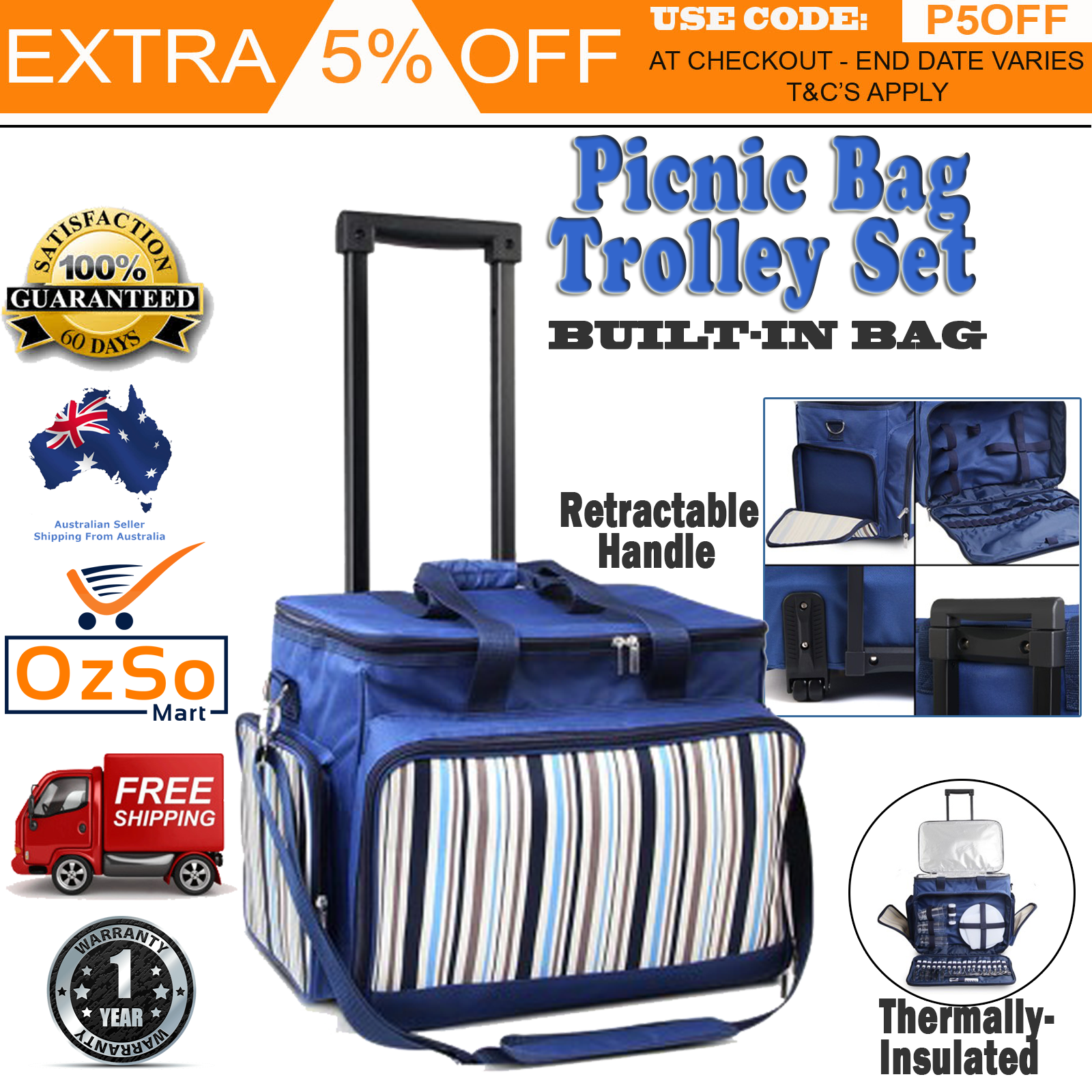 picnic trolley bag