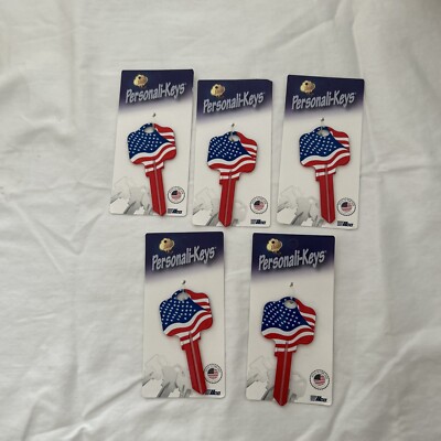Kaba Ilco KCSC1-FLAG Metal Kwikset Flag 5 pack Blank Keys