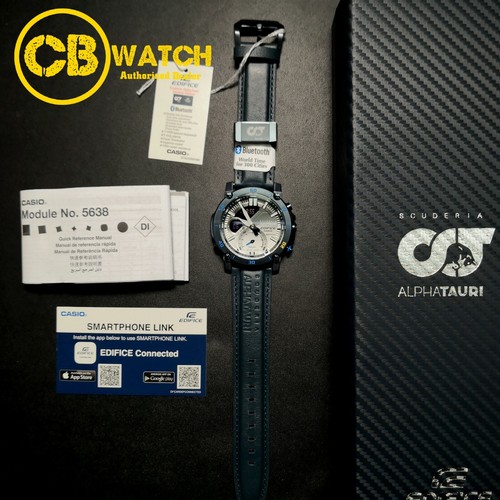 Pre-owned Casio Watch Edifice Scuderia Alphatauri Limited Edition Ecb-20at-2a Men