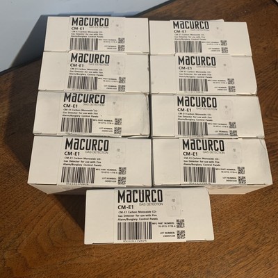 Lot of 9 Macurco Gas Detection CM-E1 Carbon Monoxide Detector 70-0715-1778-6