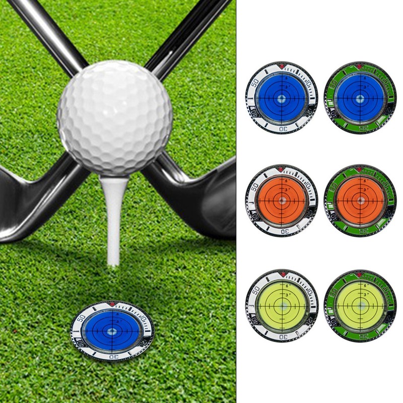 Golf Green Reader Pro Putt Golf Ball Marker round Bubble Level High Precision