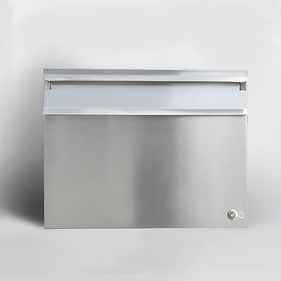 GROß ZAUNBRIEFKASTEN MAUERDURCHWURF BRIEFKASTEN M. KLINGEL BELEUCHTUNG █▬█ █ ▀█▀