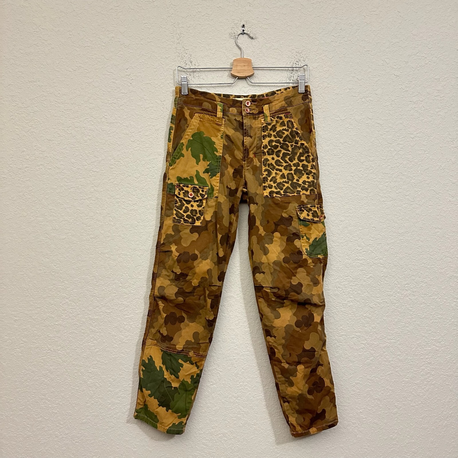 by ANTHROPOLOGIE The Wanderer Camo Cheetah Cargo Pants in