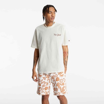 

New Era Yankees Oversized SS Lifestyle Футболка мужская белая повседневная футболка, Белый, New Era Yankees Oversized SS Lifestyle T-Shirt