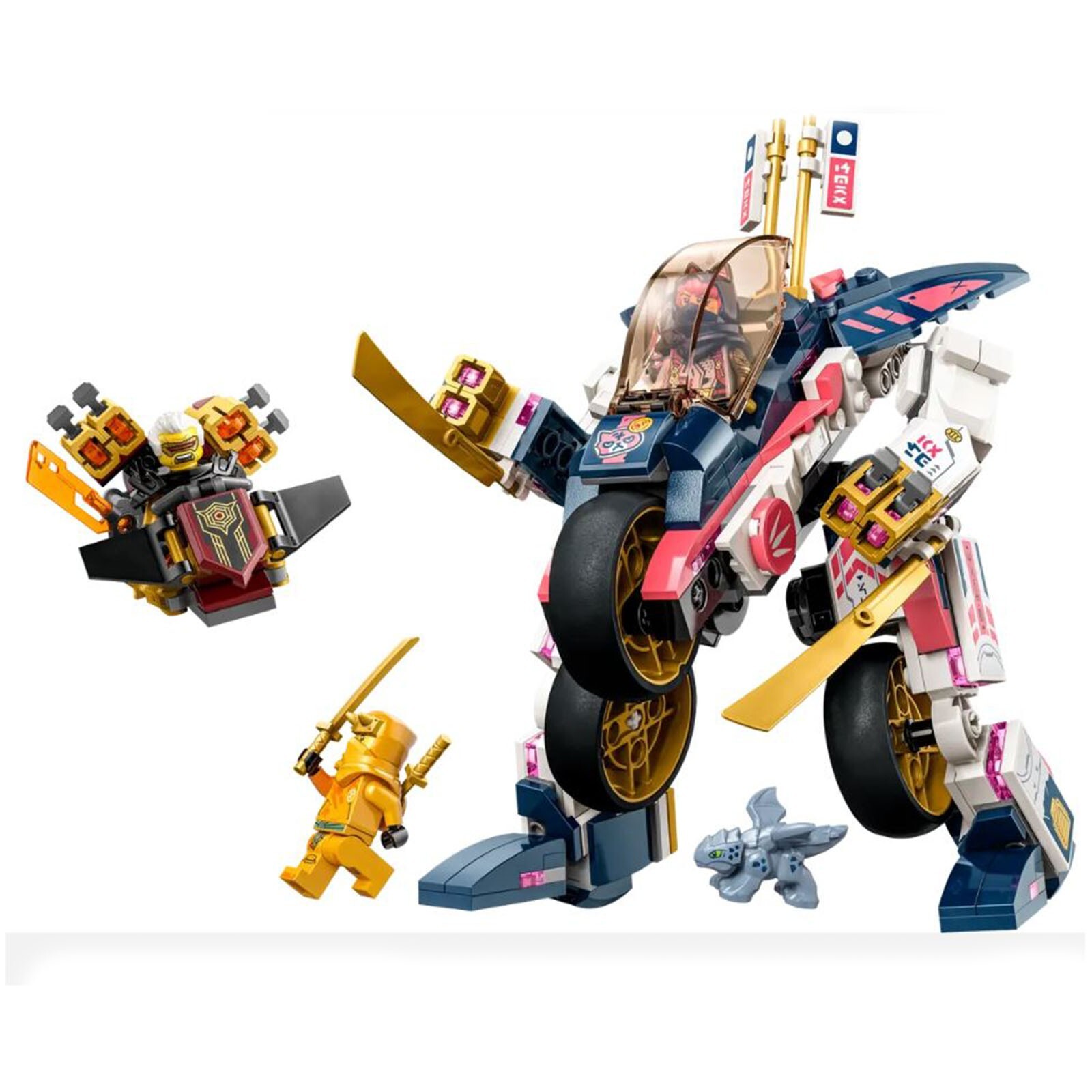 Конструктор LEGO Ninjago Dragons Rising Soras Трансформирующий механический велосипед 71792 НОВЫЙ